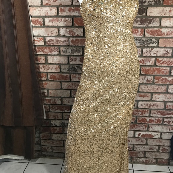 Royal Queen Dresses & Skirts - Prom dress strapless gold sequins 8